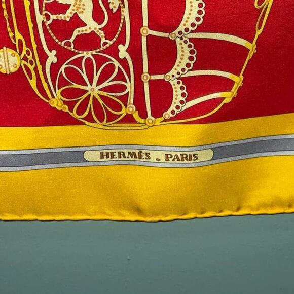 Hermès HERMES Vintage Les Muserolles Motif 90cm Square Silk Scarf - Picture 13 of 16